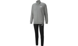 Puma Clean Sweat Suit Men's Tracksuit Grey Black 585841 03