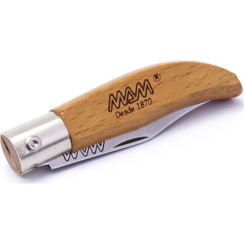 Складной нож с брелоком и чехлом MAM Iberica 2001, самшит, 4,5 см