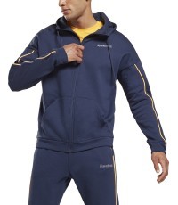 Мужская толстовка Reebok Te Piping Hoodie, синяя
