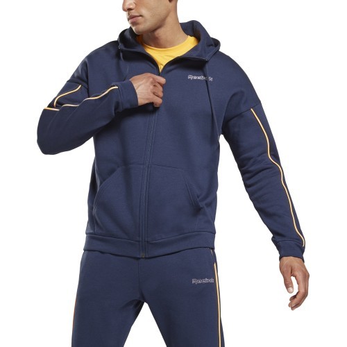 Мужская толстовка Reebok Te Piping Hoodie, синяя