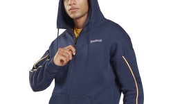 Reebok Te Piping Hoodie vīriešu džemperis, zils