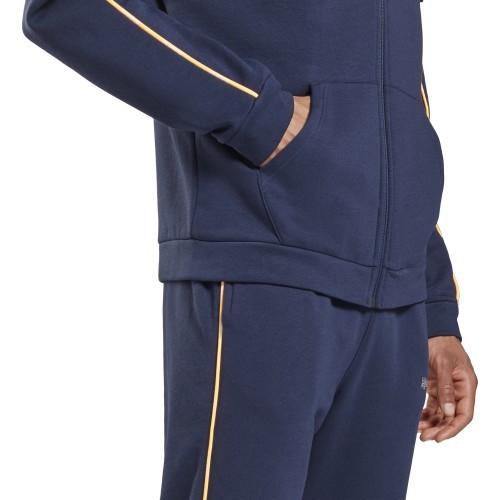 Reebok Te Piping Hoodie vīriešu džemperis, zils