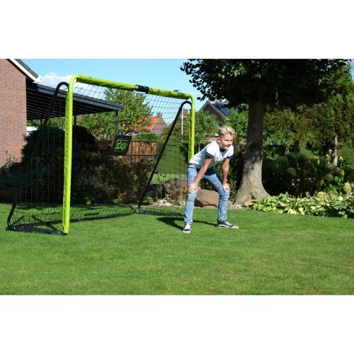 Bērnu futbola vārti EXIT Tempo Steel 240x160 cm, zaļi/melni