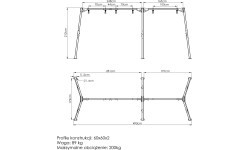 3-station swing on bearings (rack) PREMIUM MO-014 - Marbo Sport