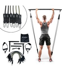 Турник для пилатеса с лентами сопротивления и дверным якорем inSPORTline Ancairo