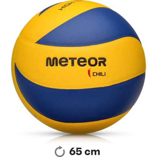 Волейбольный мяч Meteor Chili PU, размер 5, желтый/синий