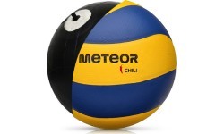 Volejbola bumba Meteor Chili PU, 5. izmērs, dzeltena/zila