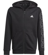 Толстовка для мальчиков Adidas B Lin FZ Hoodie, черная GN4041