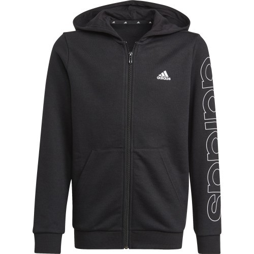 Adidas B Lin FZ Hoodie džemperis zēniem, melns GN4041