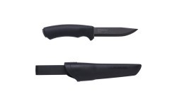Nazis Morakniv Bushcraft, gluds, oglekļa tērauds, melns