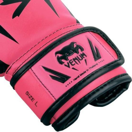 Детские боксёрские перчатки Venum Elite Kids Exclusive, флуоресцентно-розовые