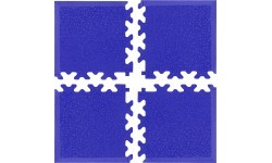 Corner Pieces for Puzzle Mat inSPORTline Simple Blue – 4 Pcs.
