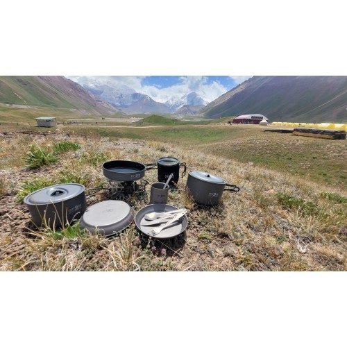 Origin Outdoors galda piederumu komplekts „Titanium"