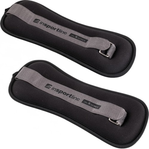 Potītes/plaukstas atsvari inSPORTline ON-X neoprēna 2 x 1,5 kg - Melna