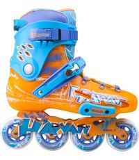 Fiksētās skrituļslidas Baud BD276 - Blue-Orange