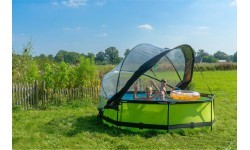 Baseins EXIT Lime ø300x76cm ar jumtiņu un filtru ar sūkni - zaļš