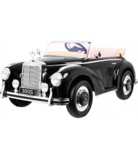 Электромобиль Mercedes Benz 300S RETRO, чёрный лакированный