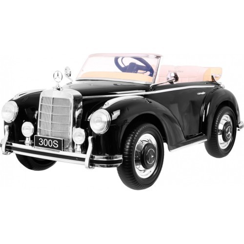 Электромобиль Mercedes Benz 300S RETRO, чёрный лакированный