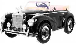 Электромобиль Mercedes Benz 300S RETRO, чёрный лакированный