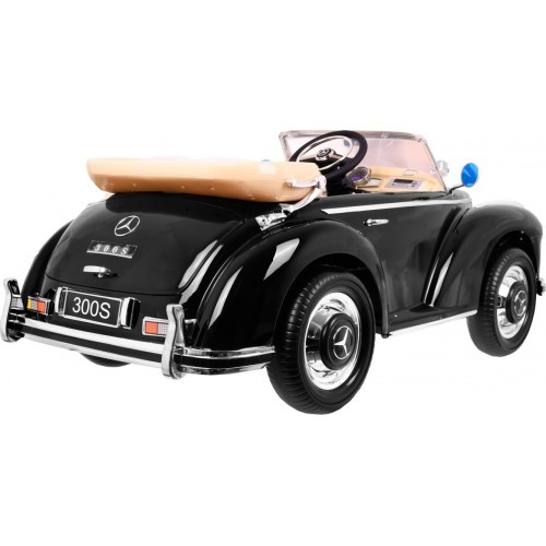 Электромобиль Mercedes Benz 300S RETRO, чёрный лакированный