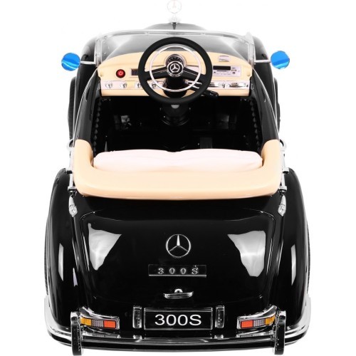 Электромобиль Mercedes Benz 300S RETRO, чёрный лакированный
