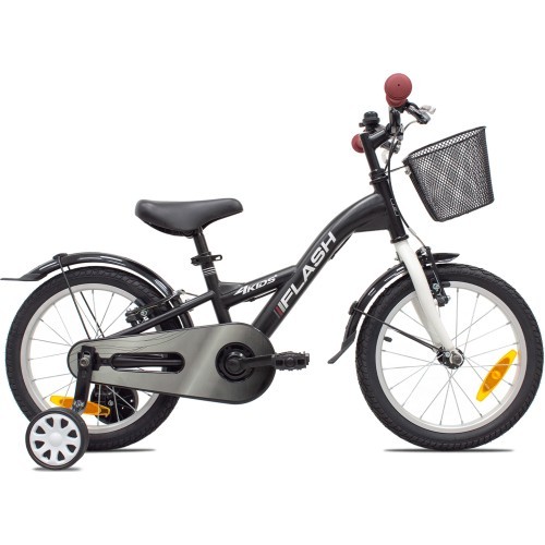 4KIDS Flash 16" // 1G, izmērs 9,5" (24 cm) (melns)
