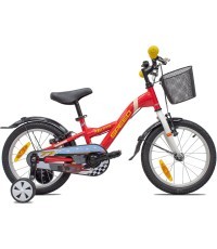 Детский велосипед 4KIDS Speed 16", 1 скорость, размер 9,5" (24 см), красный