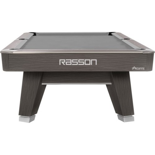Biljarda galds Pool Rasson ACURRA (MR-SUNG sērija), 9 pēdas, pelēks (Sarum Strand), MATCHROOM kabatu izmērs, Simonis 760 dzelten