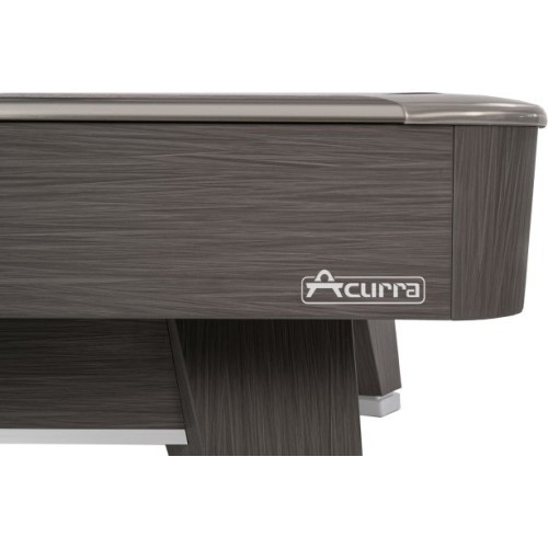 Бильярдный стол Pool Rasson ACURRA (серия MR-SUNG), 9 футов, серый (Sarum Strand), размер луз MATCHROOM, Simonis 760 жёлто-зелён