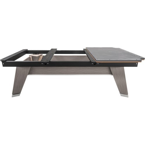 Billiard Table, Pool, Rasson ACURRA (MR-SUNG SERIES), 9 ft., Grey (Sarum Strand), MATCHROOM pocket size, Simonis 760 yellow gree