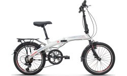 Складной велосипед UMIT Folding 20", 6 скоростей (белый)