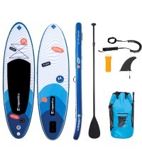 Airu dēlis ar piederumiem inSPORTline Wavelet 9'6" - Blue