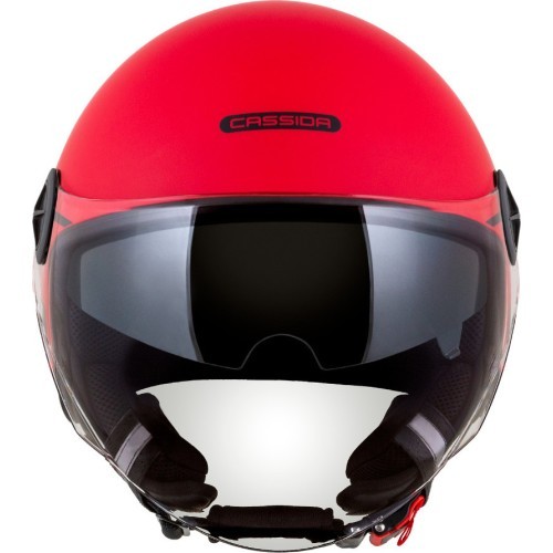 Motorcycle Helmet Cassida Handy Plus Linear Pearl Matte Red/Black