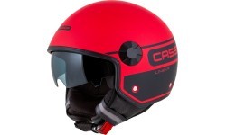 Motorcycle Helmet Cassida Handy Plus Linear Pearl Matte Red/Black