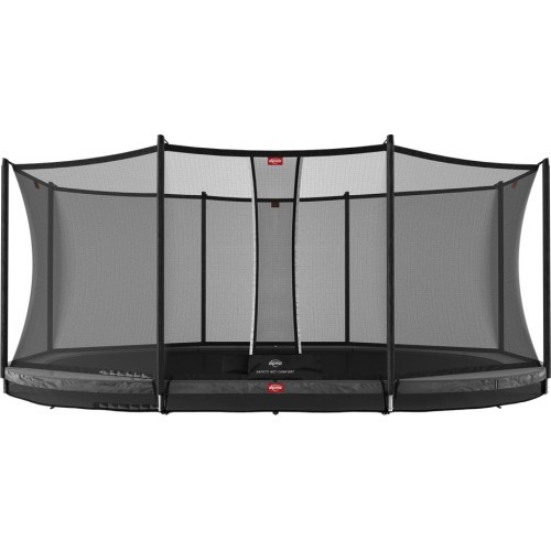 Батут BERG Grand Favorit InGround 520, серый + защитная сетка Comfort