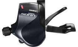 Shimano SORA SL-R3000-L shifter // Rapidfire Plus, 2-speed
