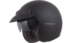 Motorcycle Helmet Cassida Oxygen Solid 2.0 Matte Black/Dark Gray