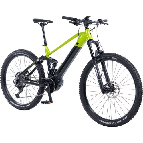 Full-Suspension Mountain E-Bike Levit Svarog BF Overstep 630 29”/27.5” – 2024 - Lime Black Pearl