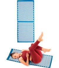 Akupresūras paklājs inSPORTline AKU-1000 125x50cm - černá-mocha mousse