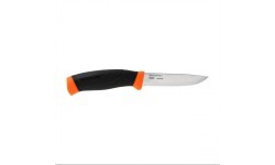 Knife Morakniv Companion F, Serrated, Stainless Steel, Orange