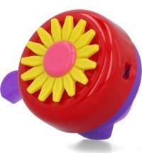 Велосипедный звонок FISCHER Blume 80 мм (красный)