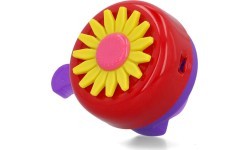 Velosipēda zvaniņš FISCHER Blume 80 mm (sarkans)