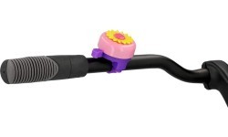 Велосипедный звонок FISCHER Blume 80 мм (розовый)