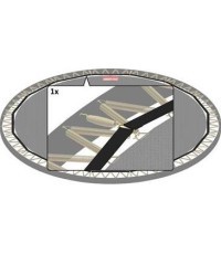 Plakana pamatne - polsterējuma josla 430 (14 pēdas)