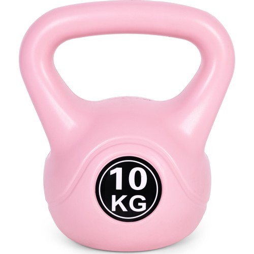 Kettlebell kettle 10kg vingrinājumu hantele bumba fitnesa svars rozā ModernHome
