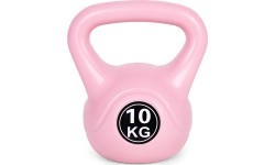Kettlebell kettle 10kg vingrinājumu hantele bumba fitnesa svars rozā ModernHome