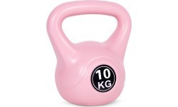 Kettlebell kettle 10kg vingrinājumu hantele bumba fitnesa svars rozā ModernHome