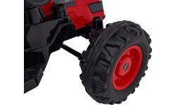 Bērnu elektromobilis ekskavators-traktors, sarkans