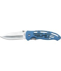 Складной нож FoxOutdoor, синий, пластиковая рукоять