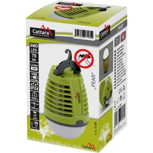 Аккумуляторная лампа с ловушкой для насекомых Cattara Pear